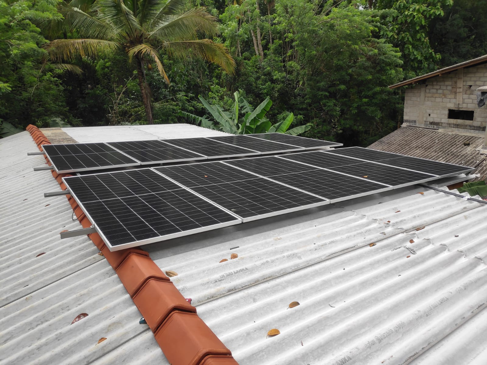5kW solar panel installation in Jambugahpitiya Sri Lanka - Image 2