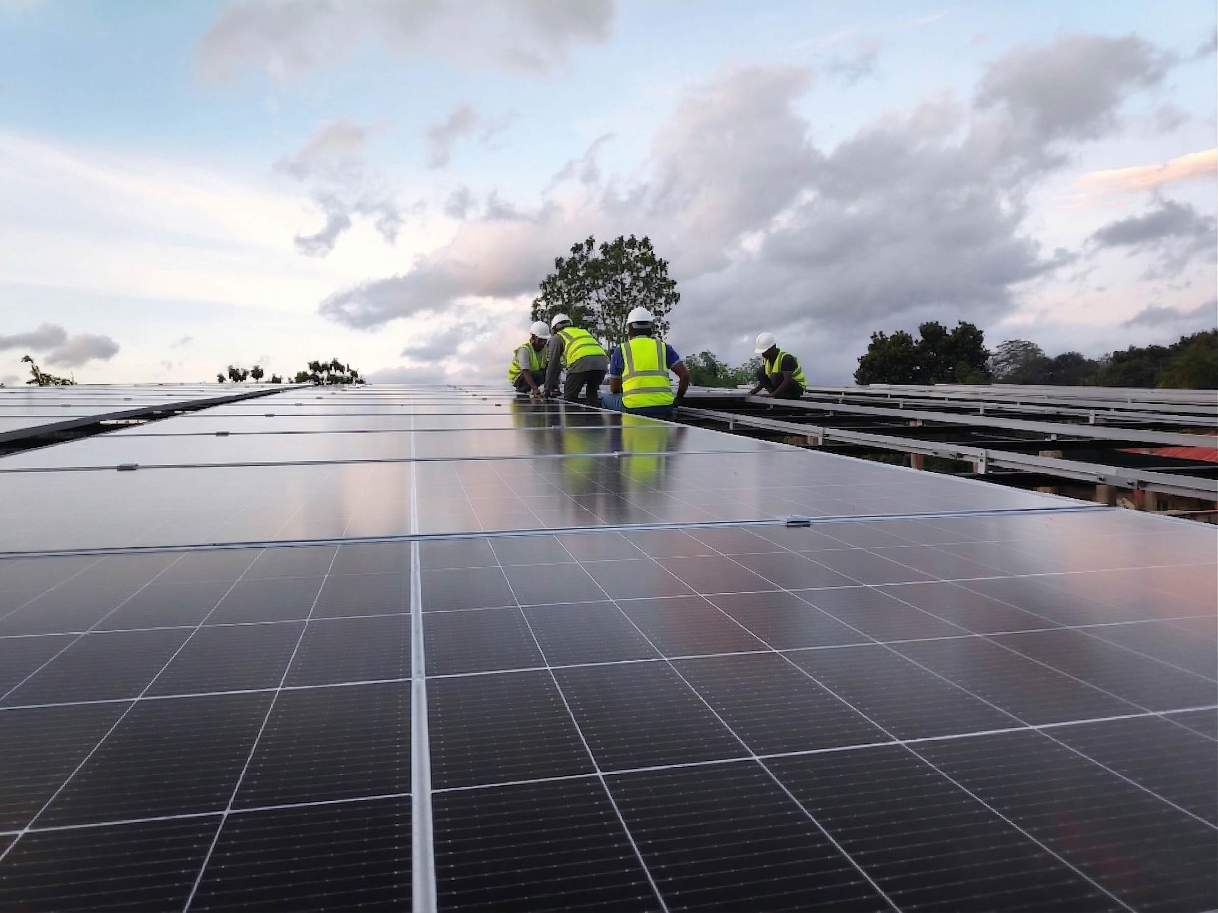 40kW solar panel installation in Samandhwa Sri Lanka - Image 1